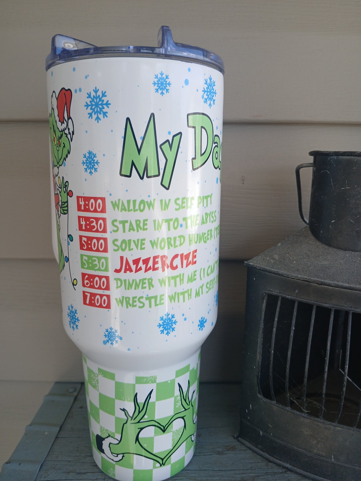 Grinch 40 oz tumbler