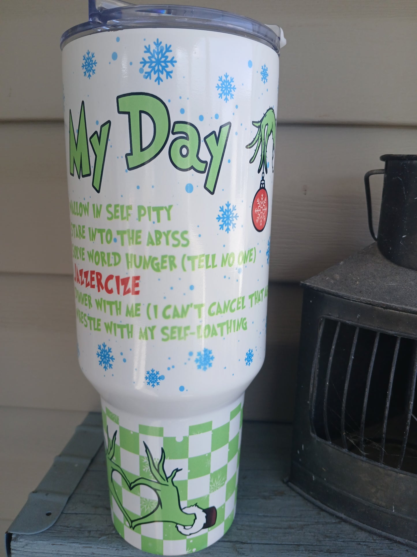 Grinch 40 oz tumbler