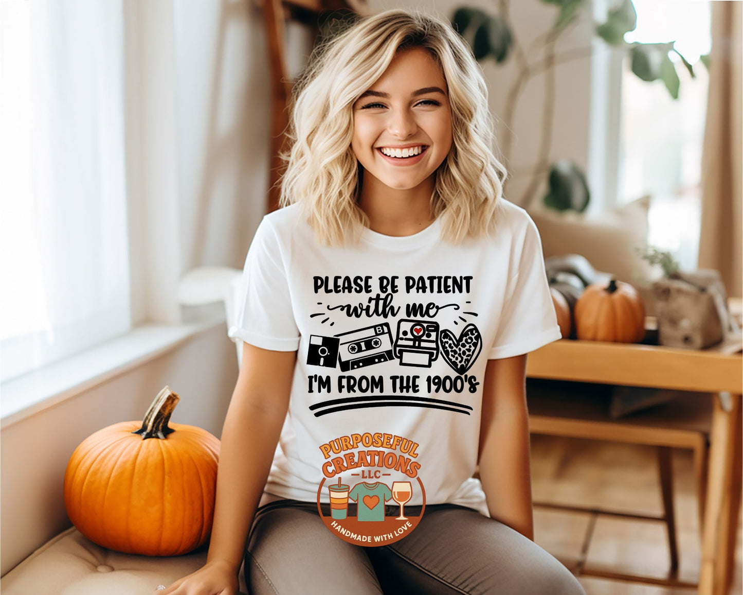 Please be patient with me Im from the 1900s graphic tee