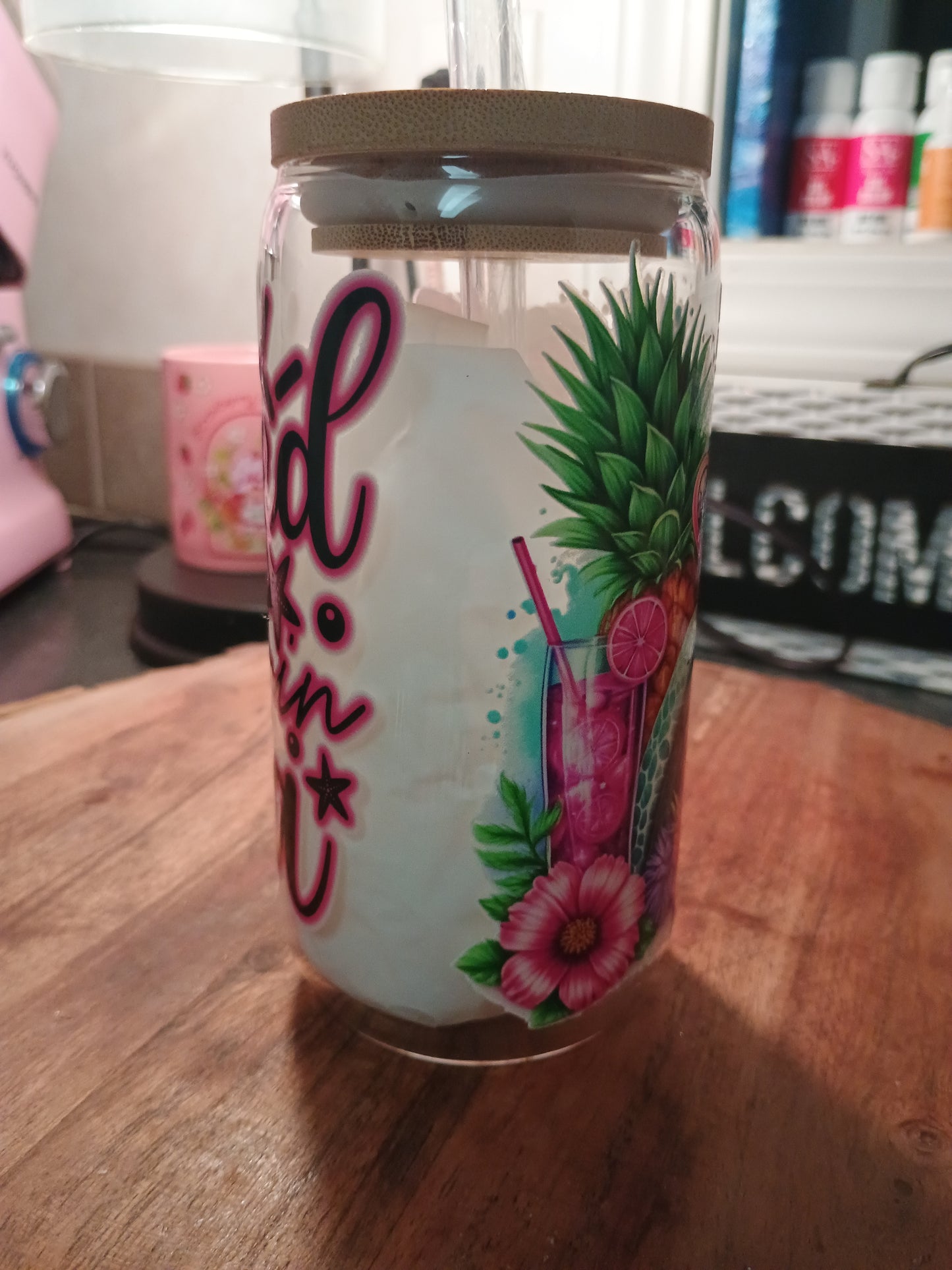 I need vitamin sea cute turtle glass can