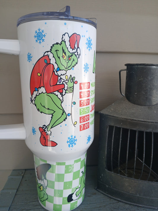 Grinch 40 oz tumbler