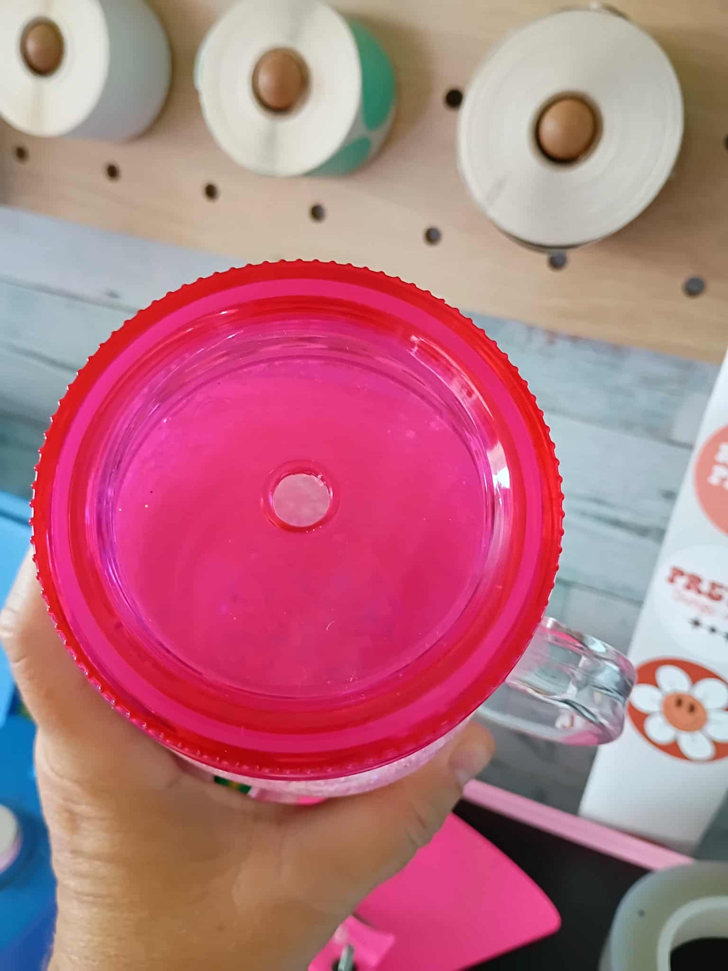 Dr. Pepper Girly Glitter Mason Jar Cup with Handle