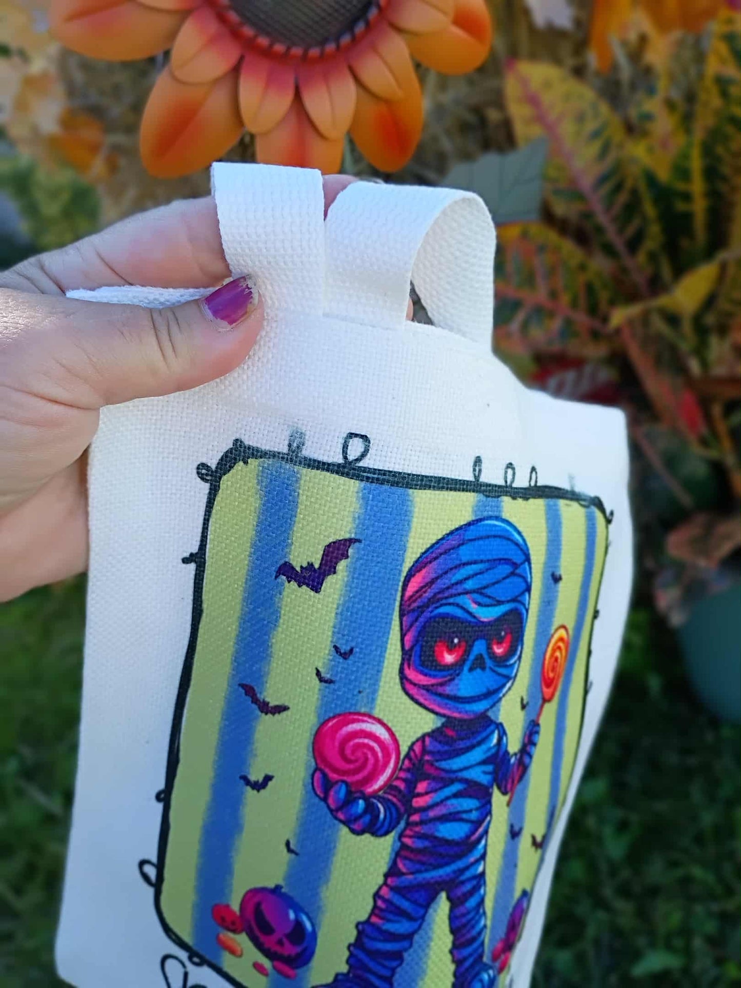 Spooky Vibes Only Trick-or-Treat Canvas Bag – Perfect for Ages 1-5 🎃🍭
