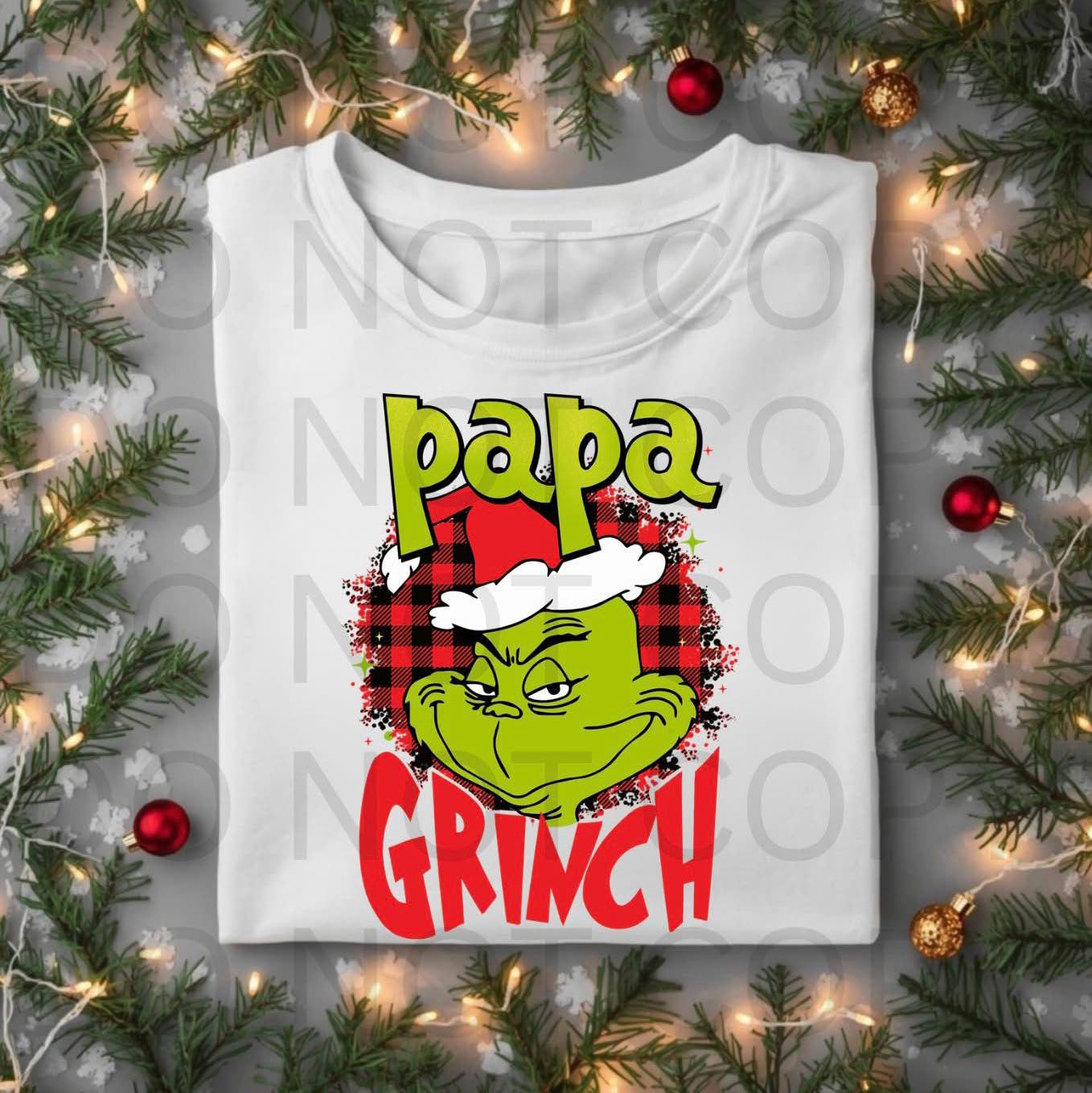 Papa Grinch Long Sleeve Shirt | Funny Christmas Shirt for Dad