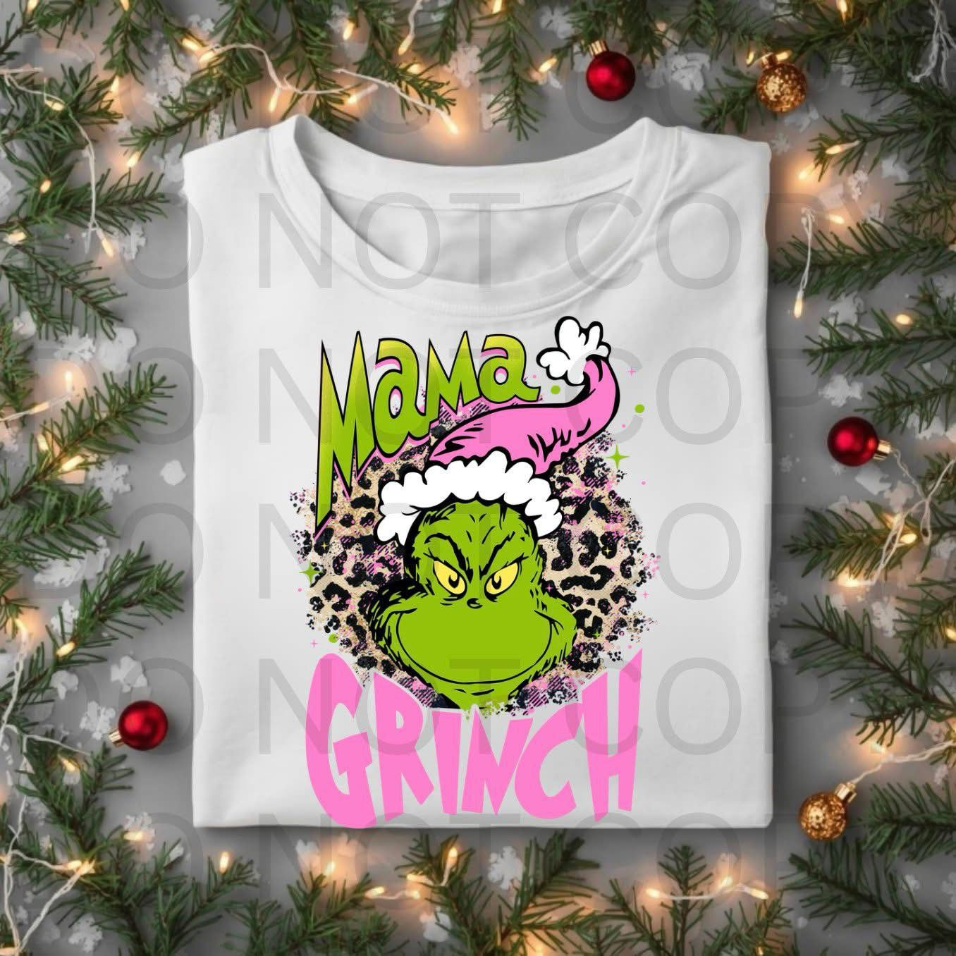 Mama Grinch Christmas Shirt – Funny Holiday Graphic Tee for Moms