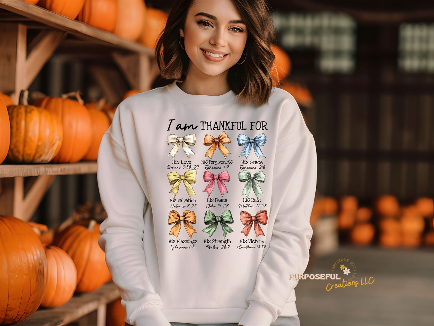 I am Thankful For Faith-Based Crewneck