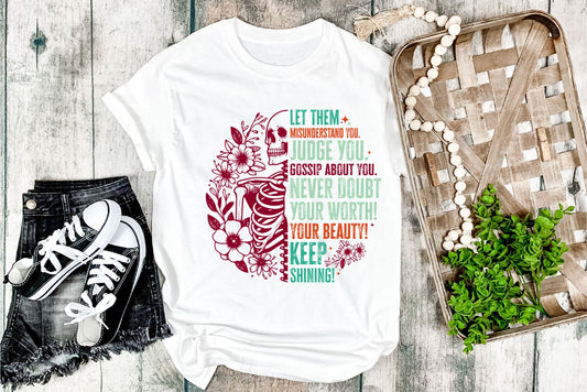 Let Them Skull graphic Tee