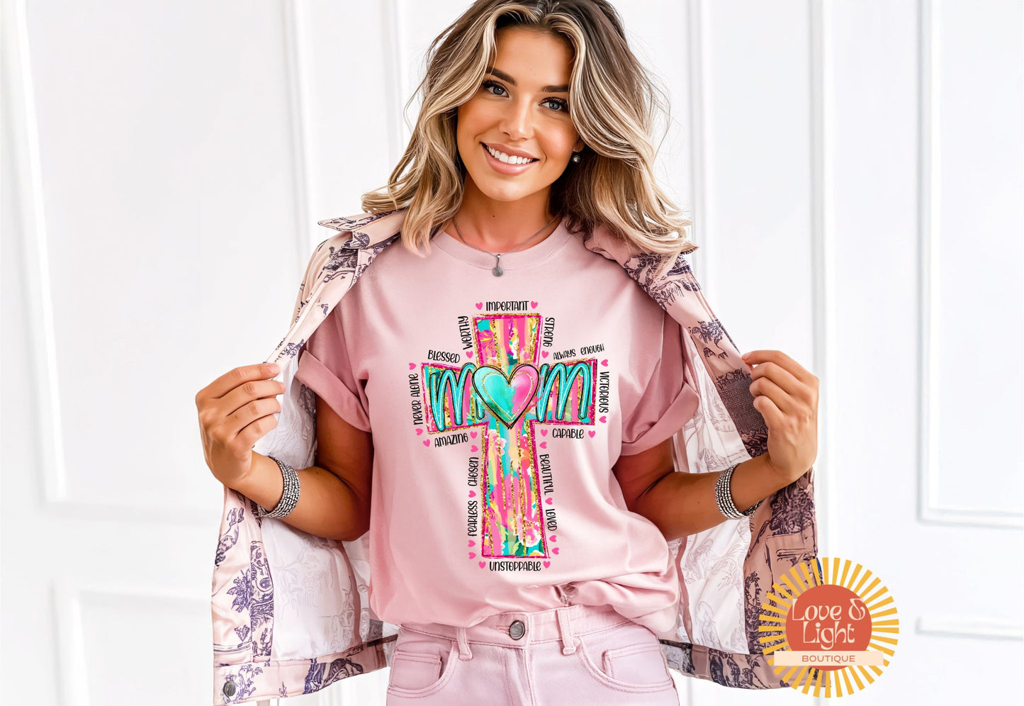 Mom Faith Based Graphic Tee - Perfect for Mother's Day