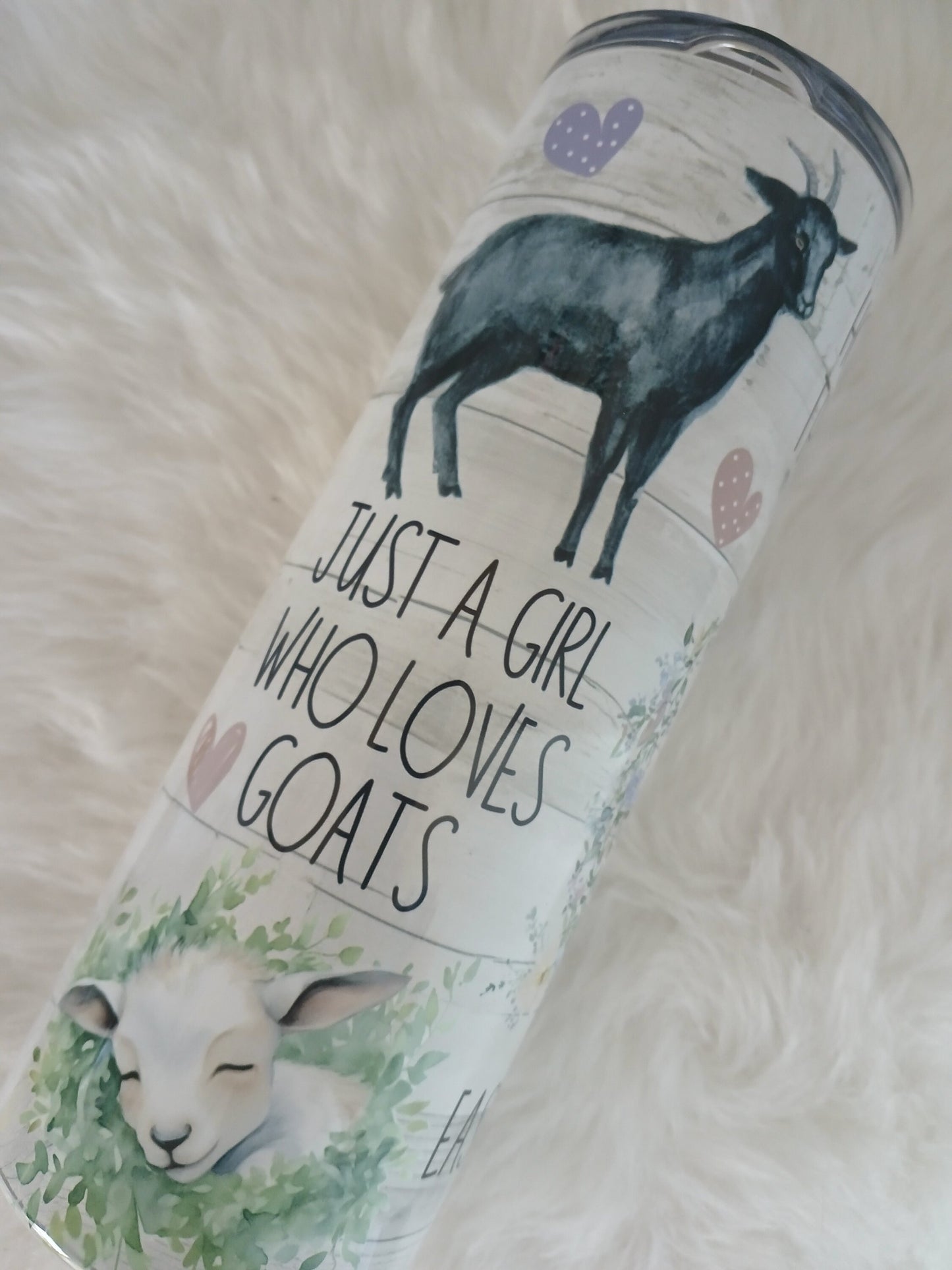 Just a Girl who Loves Goats 20 oz tumbler