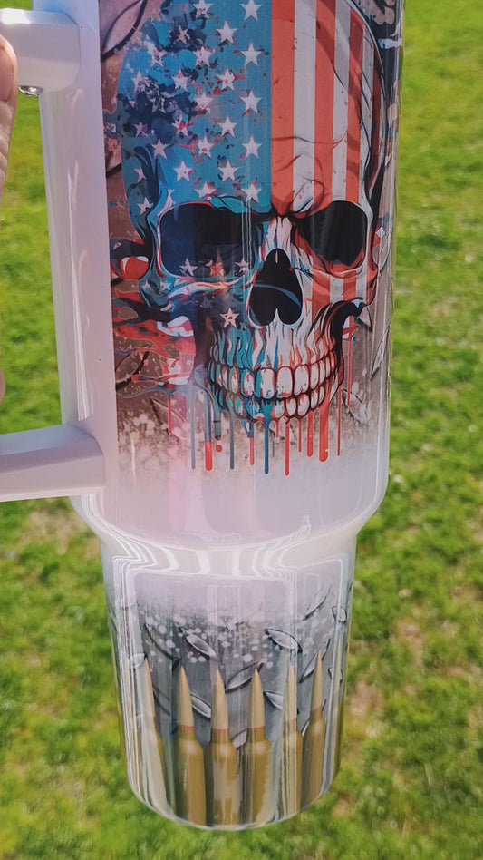 One bad a$$ bonus dad 40 oz tumbler
