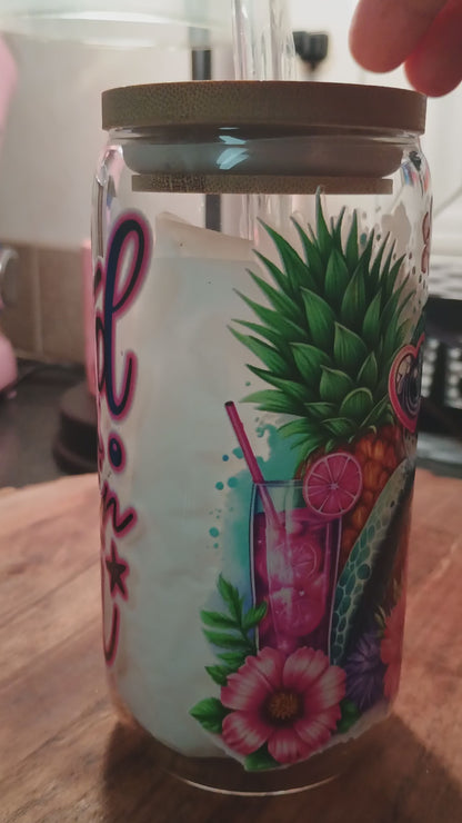 I need vitamin sea cute turtle glass can
