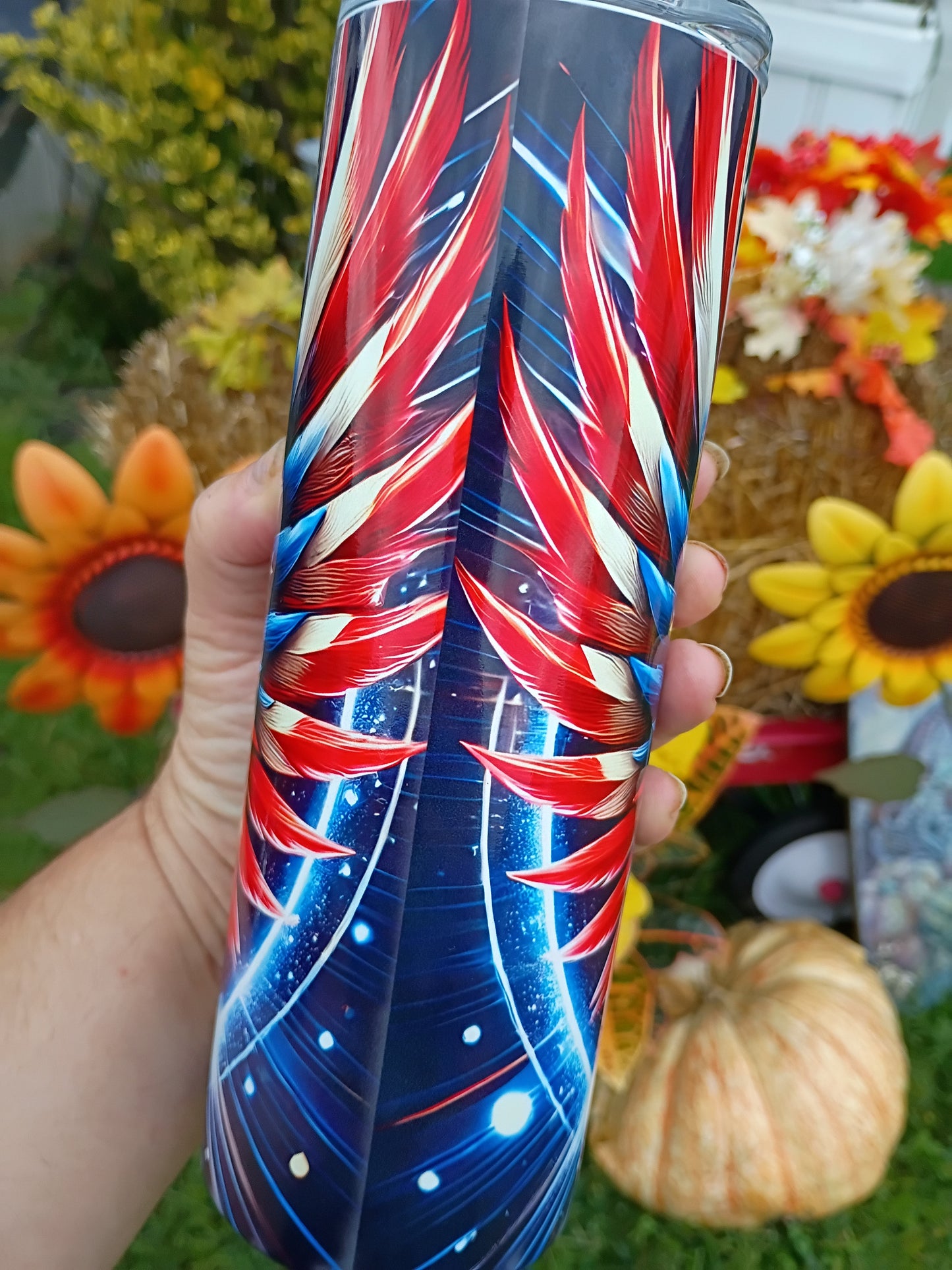Patriotic Eagle "America" 20oz Stainless Steel Tumbler