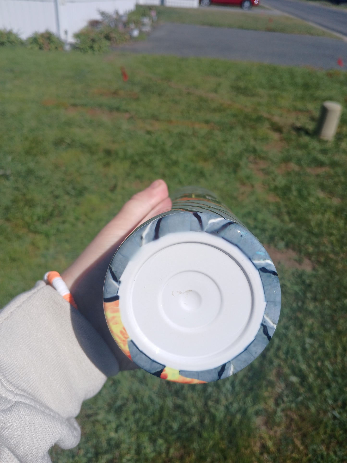 Fatherhood is a walk in the park 20 oz tumbler