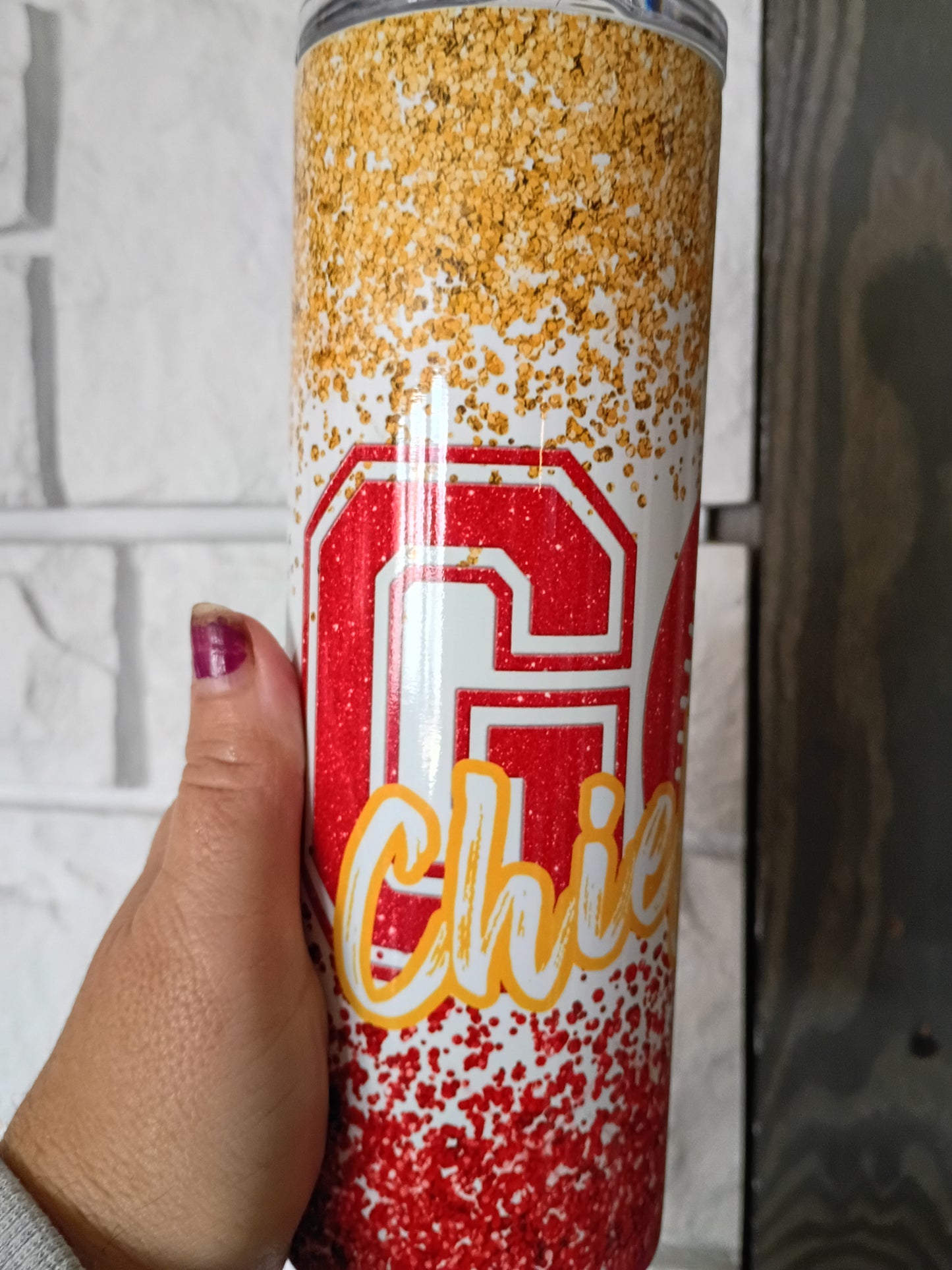 Go Chiefs 20 oz Stainless Steel Tumbler