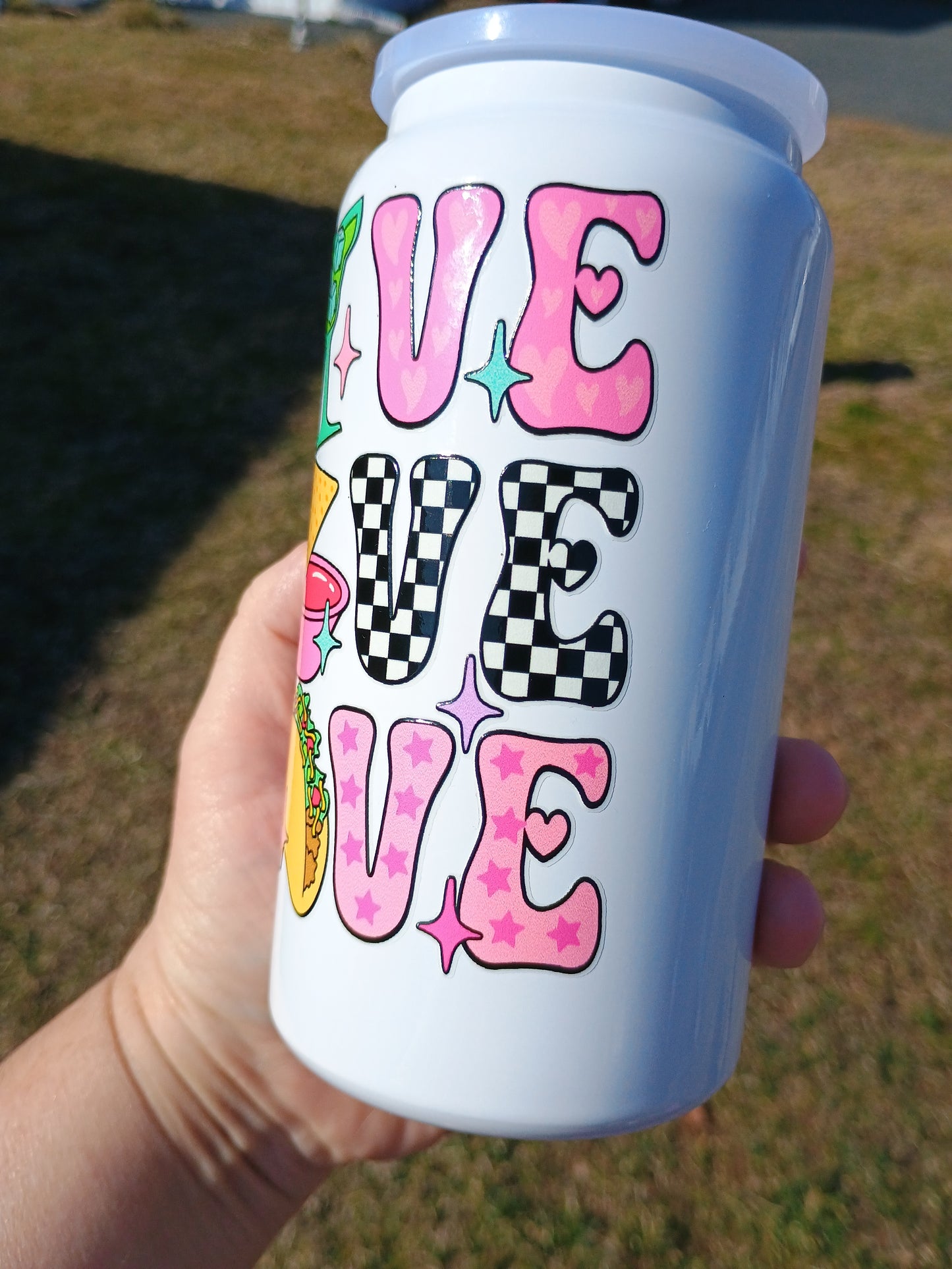 16 oz live love love tacos 🌮 can