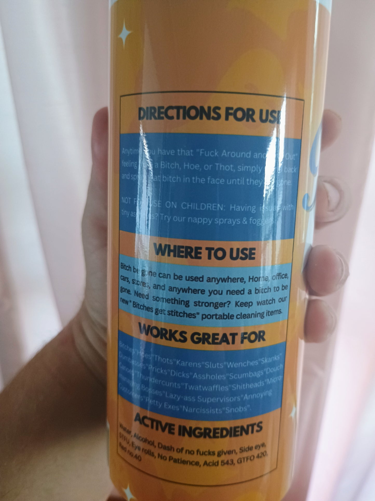 B*tch be Gone Spray Can Ghost Tumbler 20 oz