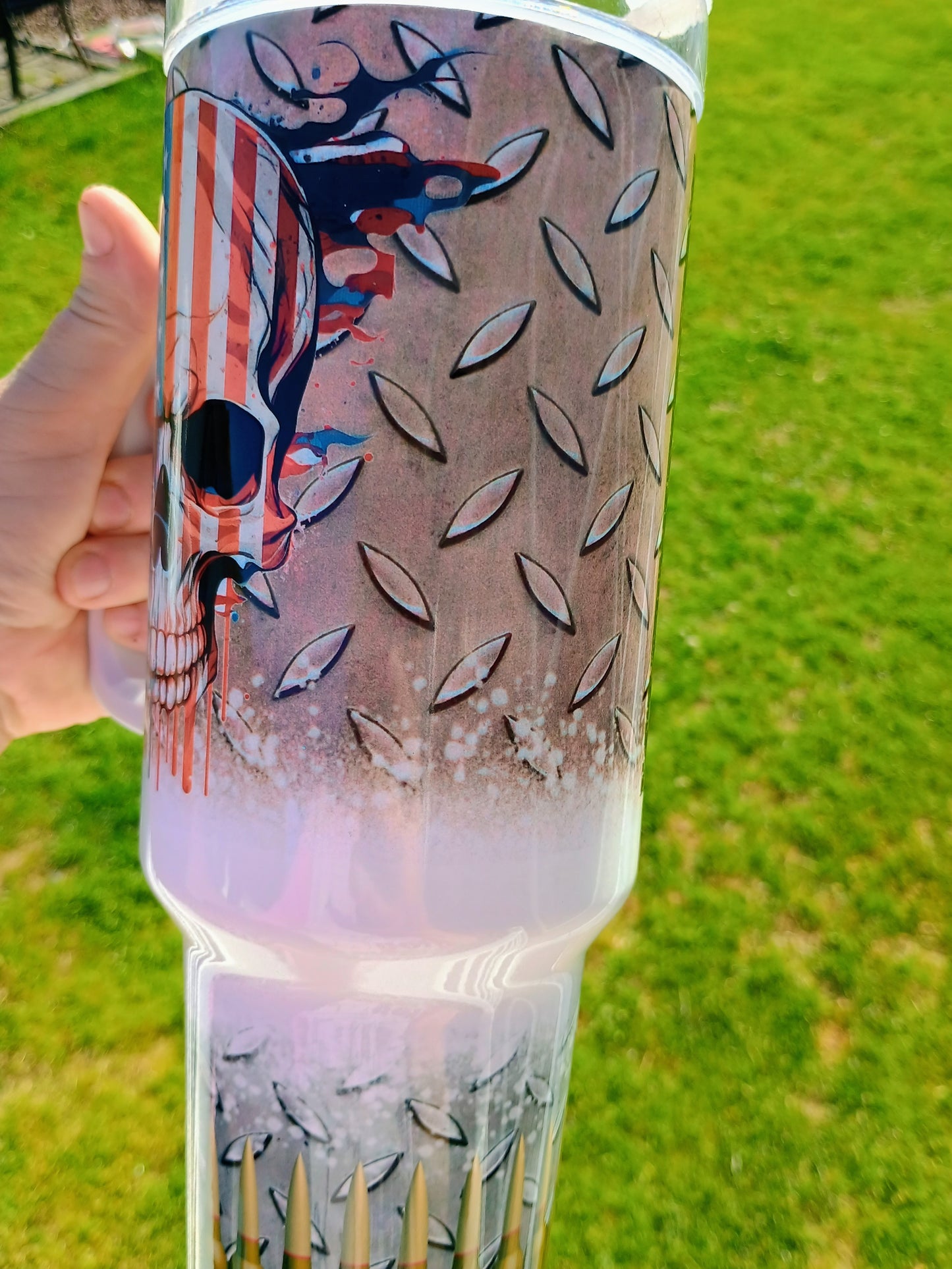 One bad a$$ bonus dad 40 oz tumbler