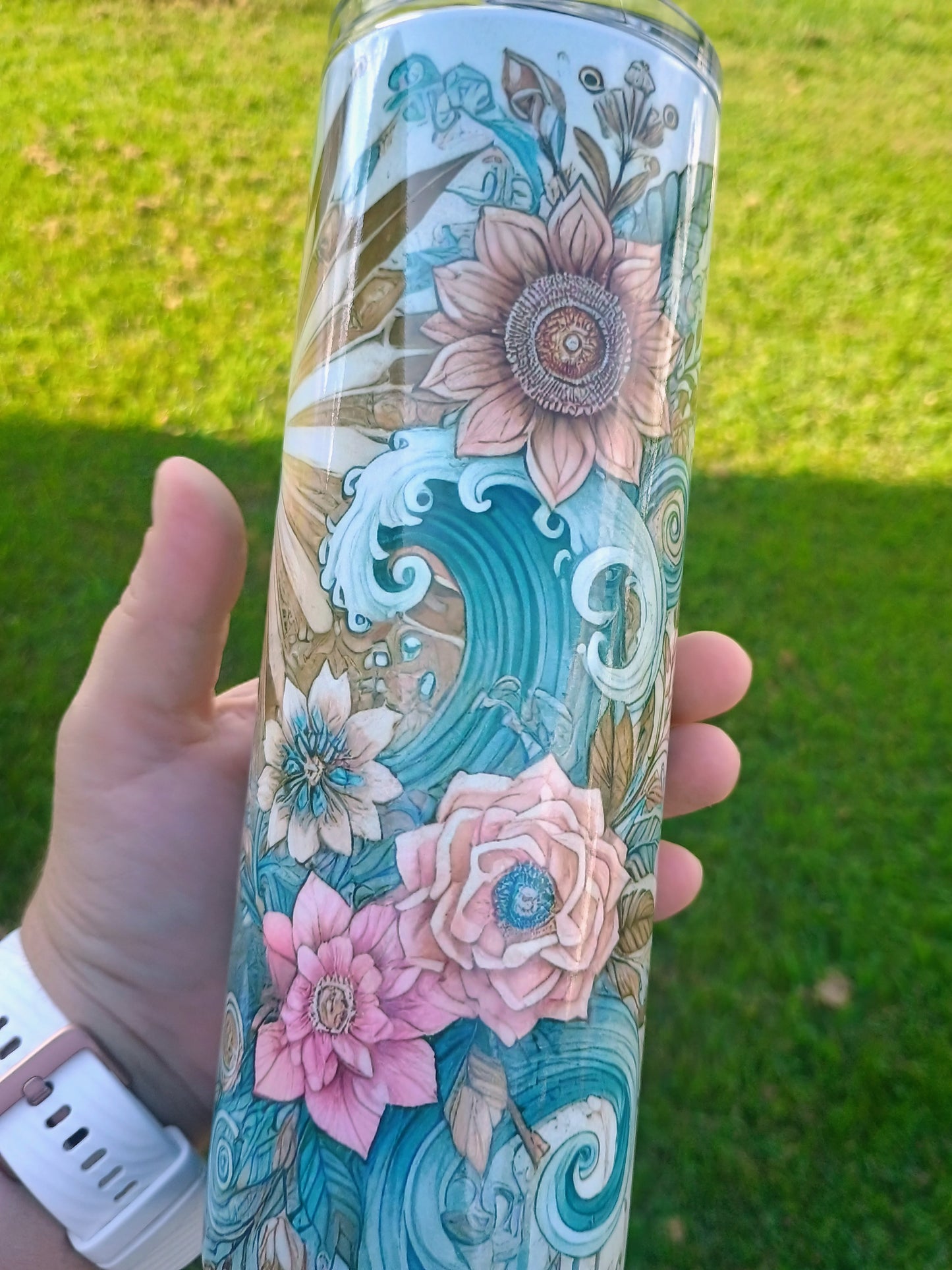 Let your light shine lighthouse boho style 20 oz tumbler