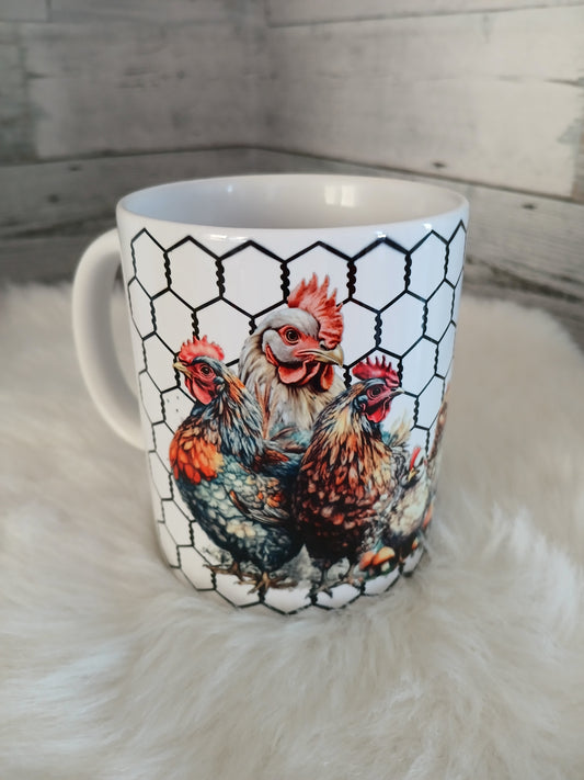 Cluck off I mean good morning mug